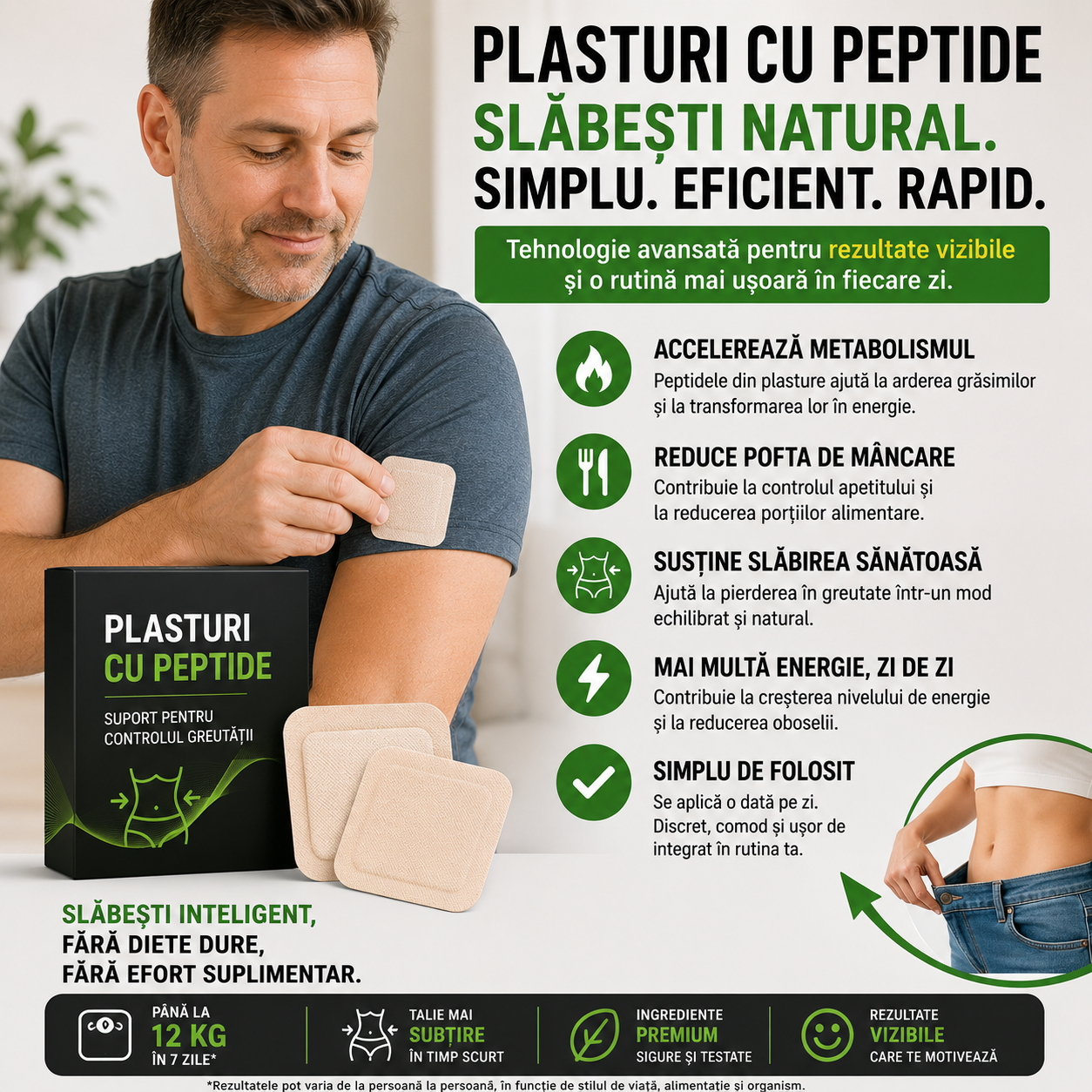 Plasturi Cu Peptide pentru Slăbit