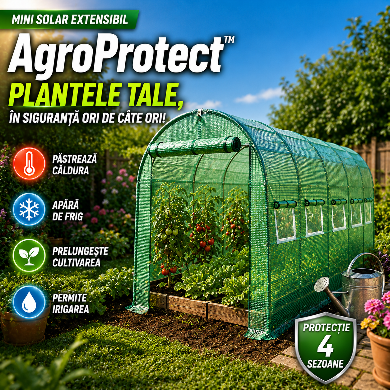 Mini Solar Extensibil AgroProtect™