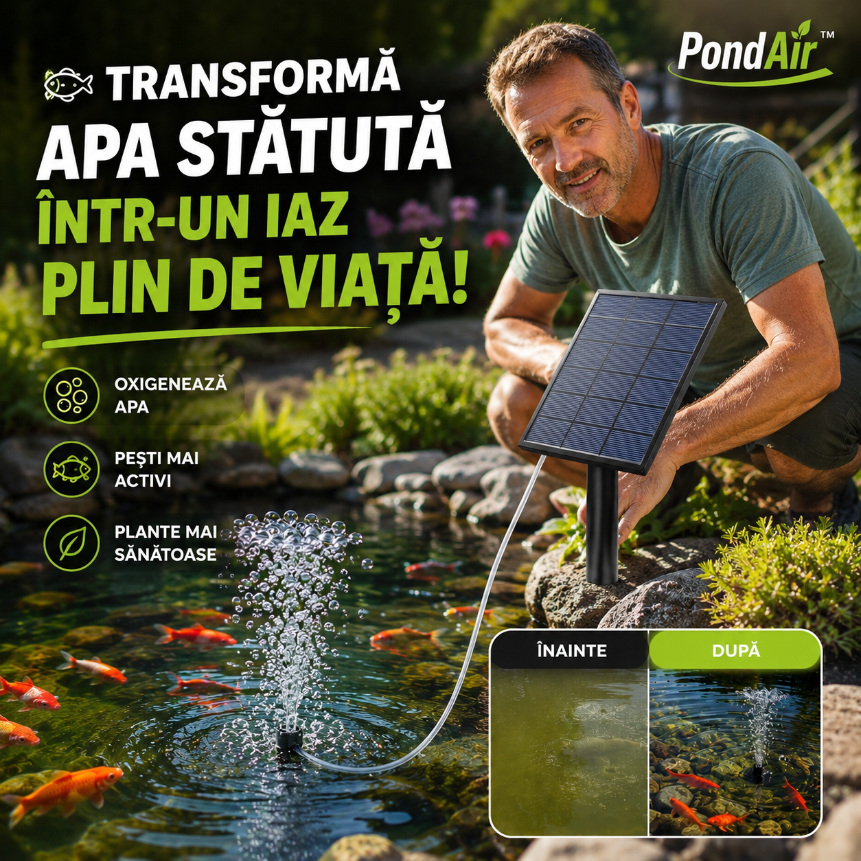 Aerator Solar Pentru Iaz PondAir™