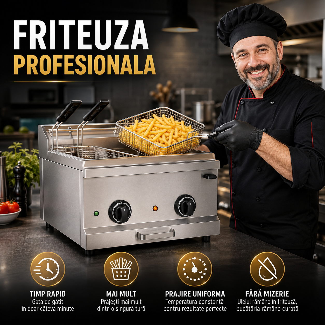 Friteuză Profesională GoodFry