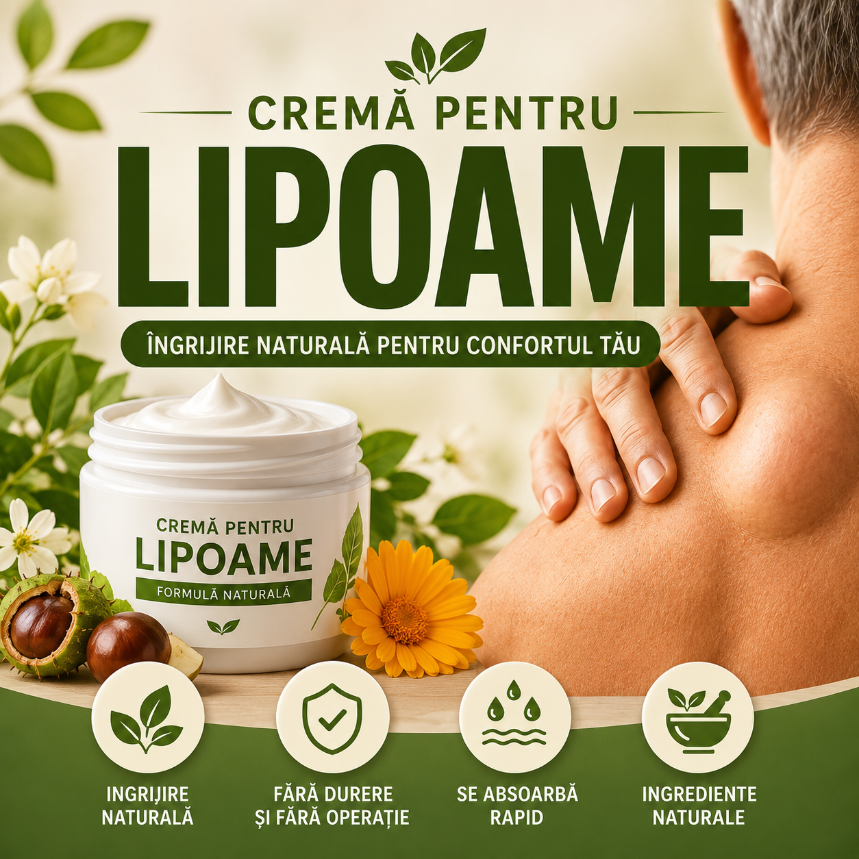 LipoCrem Crema Naturistă pentru Lipoame